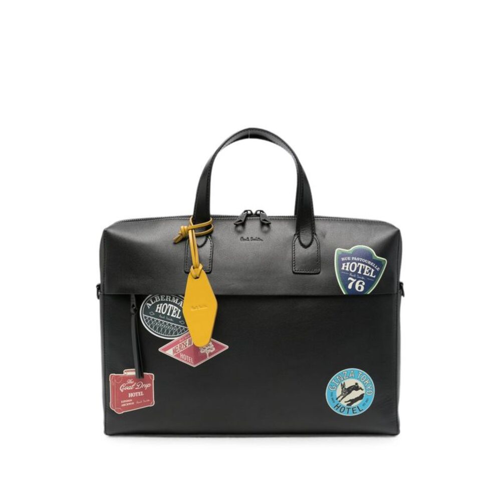 Paul Smith Men Folio Leather Handbag